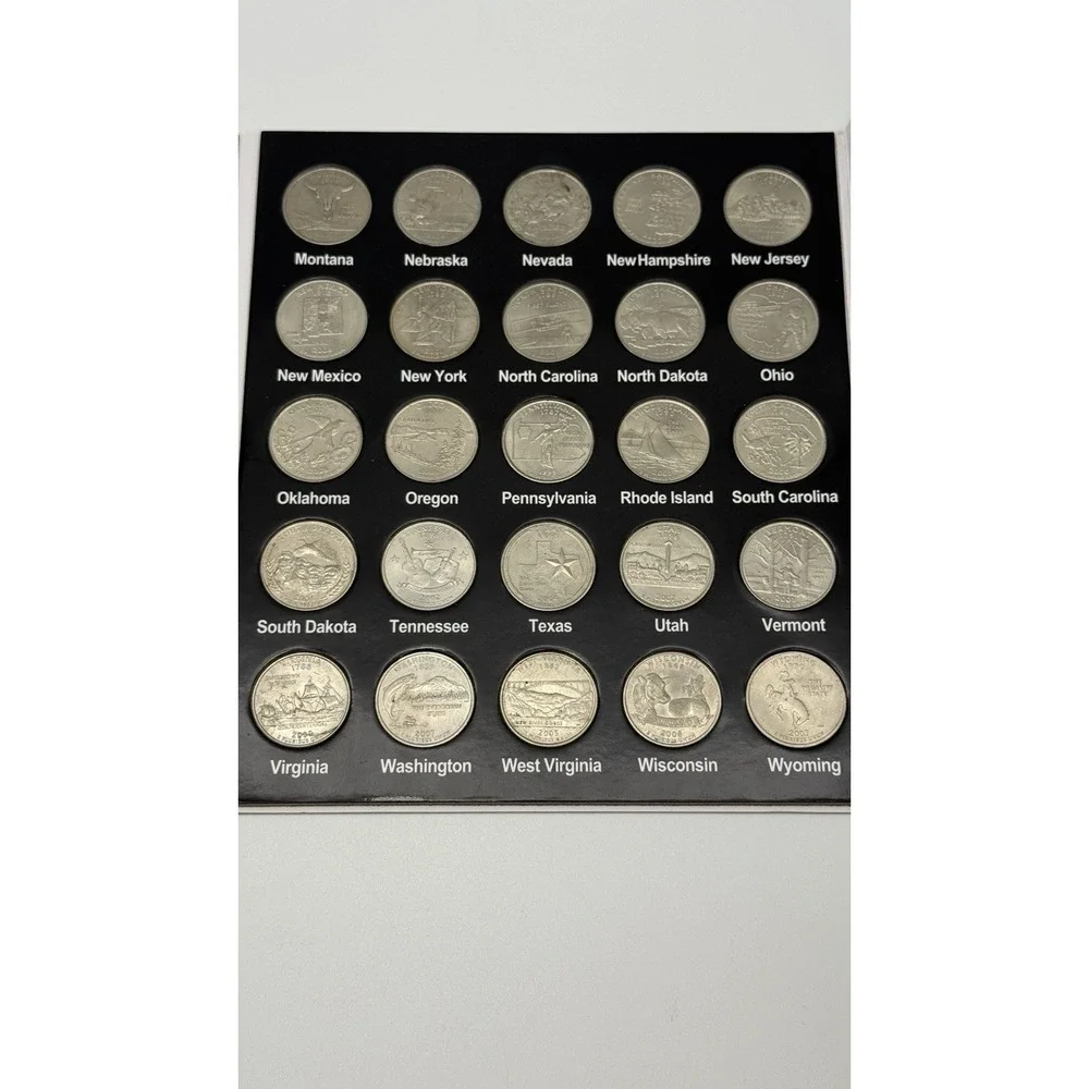 Fifty‎ States US United States Quarter Collection Full Album Of All 50 Coins